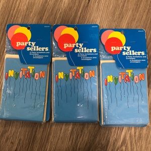 Party invitations and envelopes 18 ct